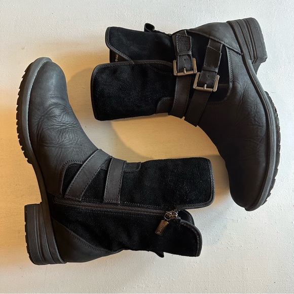 Blondo Tula Waterproof Boot Black Suede Nubuck Leather Size 9 - Picture 2 of 16